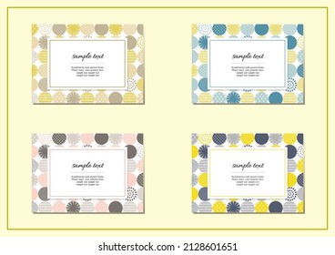 Scandinavian style geometric pattern frame