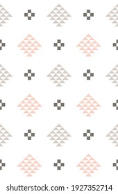 Scandinavian style  geometric seamless pattern
