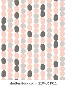 Scandinavian style geometric seamless pattern