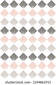 Scandinavian style geometric seamless pattern