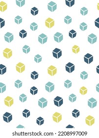 Scandinavian style geometric seamless pattern