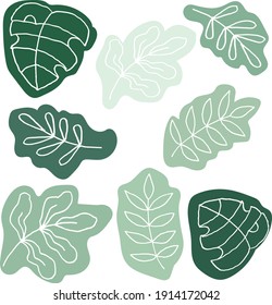 Scandinavian style herb pattern, textile, bedding linen pattern
