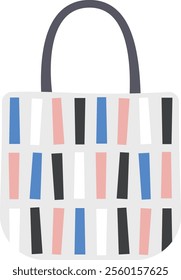 Scandinavian style illustration, bag, tote bag (stripe ver.)