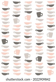 Scandinavian style kitchen seamless pattern