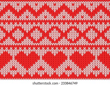 scandinavian style knitted pattern