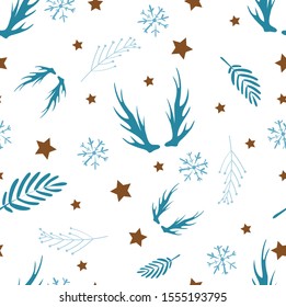 Scandinavian style light pattern. Stylish decor for textiles or paper.