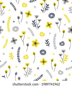 Scandinavian style  natural seamless pattern