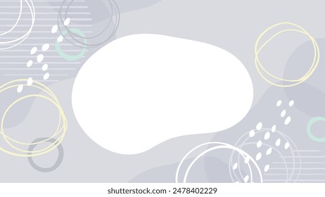 Scandinavian style pattern background illustration_16:9