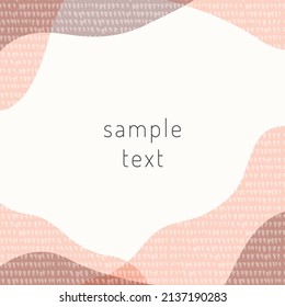 Scandinavian style pattern frame material