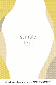 Scandinavian style pattern frame material