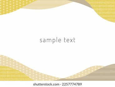 Scandinavian style pattern frame material