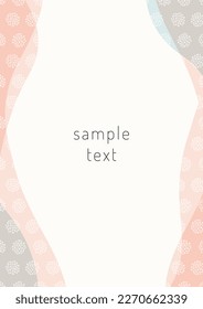 Scandinavian style pattern frame material