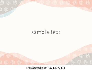 Scandinavian style pattern frame material