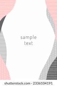 Scandinavian style pattern frame material