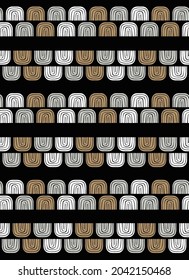 Scandinavian style seamless abstract pattern