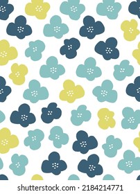 Scandinavian style seamless 
flower pattern