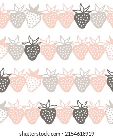 Scandinavian style seamless 
fruits pattern