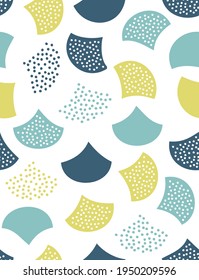 Scandinavian style seamless geometric pattern