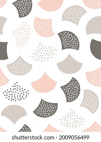 Scandinavian style seamless geometric pattern