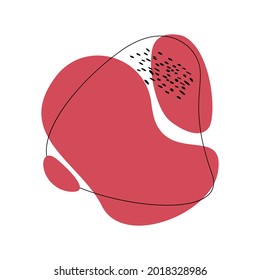 Scandinavian style. Scandinavian shape. Fluid shape. Template for logo, branding, web design, social media post, banner, business.