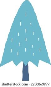 Scandinavian style tree simple illustration