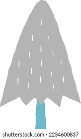 Scandinavian style tree simple illustration