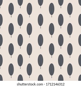 Scandinavian tree background monochrome pattern
