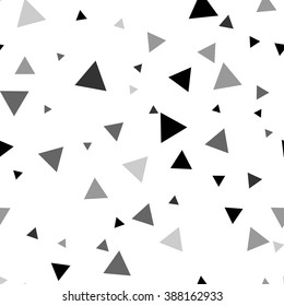 Scandinavian triangles seamless pattern. Geometric texture background. Stock vector.