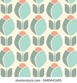 Scandinavian Tulips Designs in Fabric, Wallpaper and Home Decor