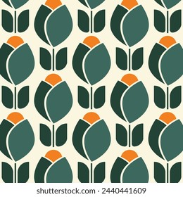 Scandinavian Tulips Designs in Fabric, Wallpaper and Home Decor