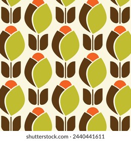 Scandinavian Tulips Designs in Fabric, Wallpaper and Home Decor