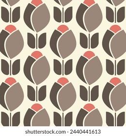 Scandinavian Tulips Designs in Fabric, Wallpaper and Home Decor