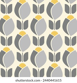 Scandinavian Tulips Designs in Fabric, Wallpaper and Home Decor