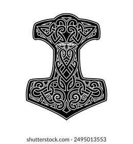 scandinavian viking symbol thor's hammer