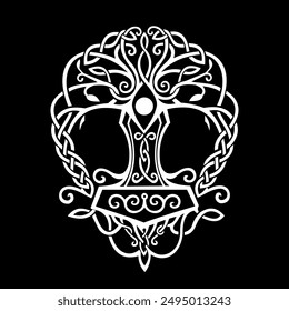 scandinavian viking symbol tree of life