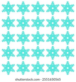 Scandinavian Winter Snowflakes Pattern Texture Background Vector