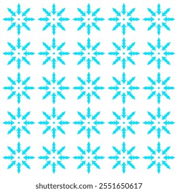 Scandinavian Winter Snowflakes Pattern Texture Background Vector