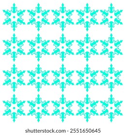 Scandinavian Winter Snowflakes Pattern Texture Background Vector