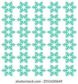 Scandinavian Winter Snowflakes Pattern Texture Background Vector
