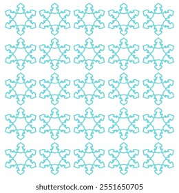 Scandinavian Winter Snowflakes Pattern Texture Background Vector