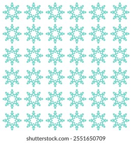 Scandinavian Winter Snowflakes Pattern Texture Background Vector