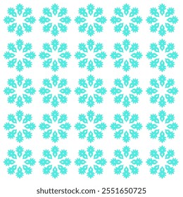 Scandinavian Winter Snowflakes Pattern Texture Background Vector