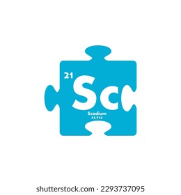 scandium icon set. vector template illustration for web design