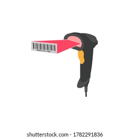 Scanner barcode icon vector logo