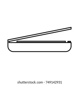 Scanner black icon .