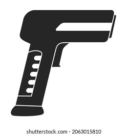 Scanner of code vector black icon. Vector illustration scan barcode on white background. Isolated black illustration icon of scanner barcod .