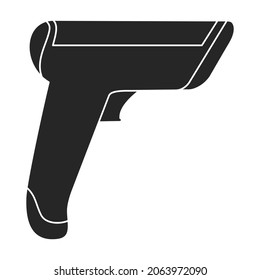 Scanner of code vector black icon. Vector illustration scan barcode on white background. Isolated black illustration icon of scanner barcod .