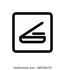 Scanner (Computer And Hardware) icon outline vector. isolated on white background