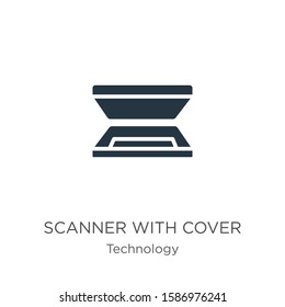 Scanner with cover icon vector. Trendy flat scanner with cover icon from technology collection isolated on white background. Vector illustration can be used for web and mobile graphic design, logo, 