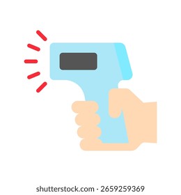 Color plano del escáner, mini icono de la ilustración. uso para el concepto moderno, impresión, UI, kit de UX, Web y desarrollo del App. Vector relacionado con el comercio, el comercio minorista, el marketing y las compras.